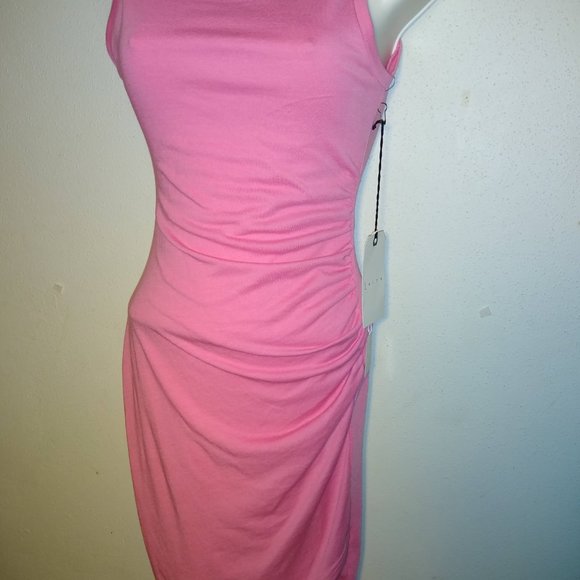 LEITH- Ruched Body-Con Tank Dress - Picture 2 of 4